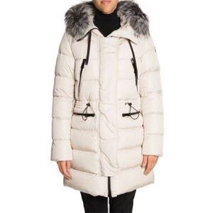 Women’s Moncler Aphroti Down Coat Jacket size 1 off-white